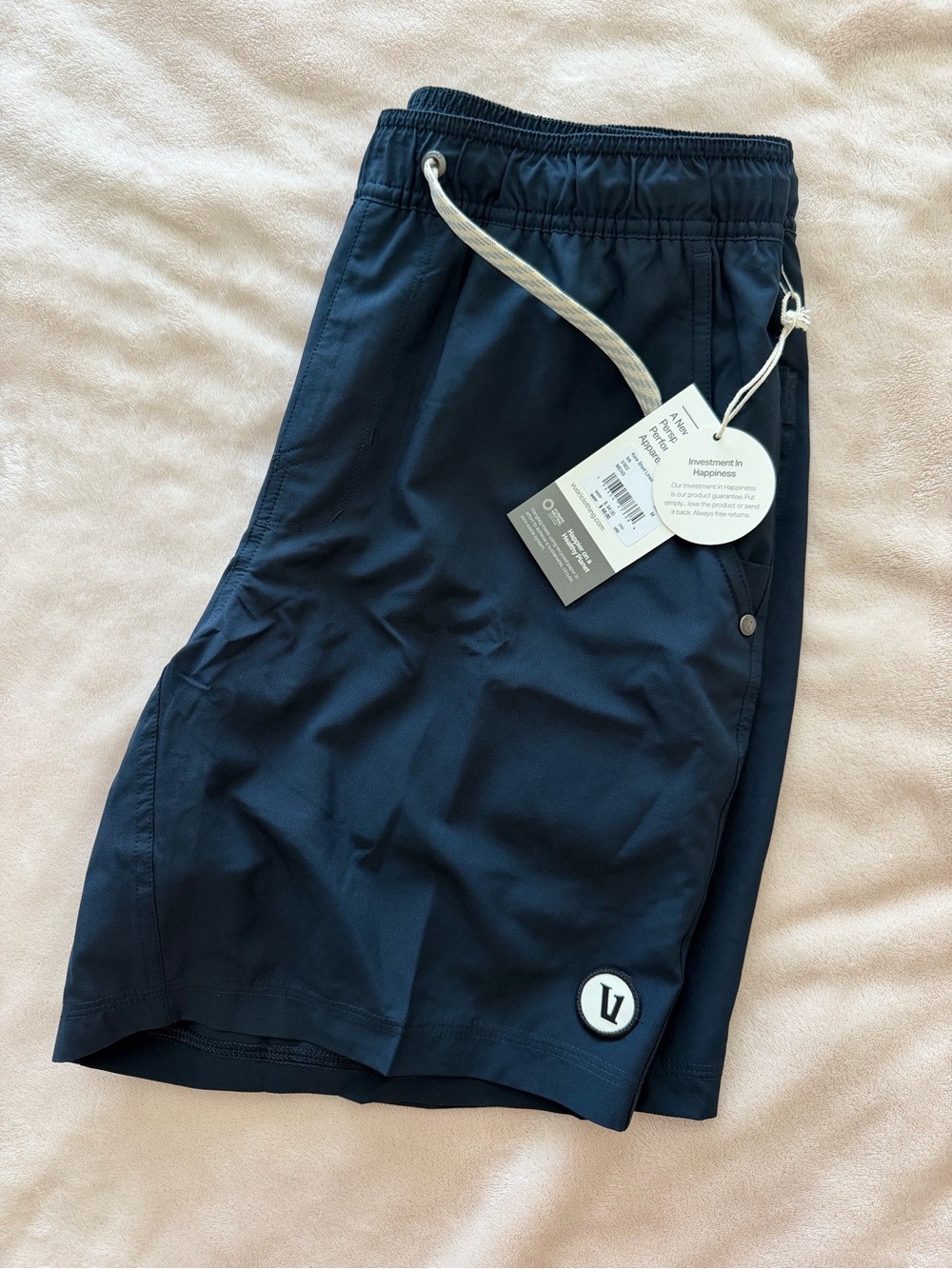 Vuori kore short lined 7 inch Ink Navy Blue Men's Athletic Shorts medium